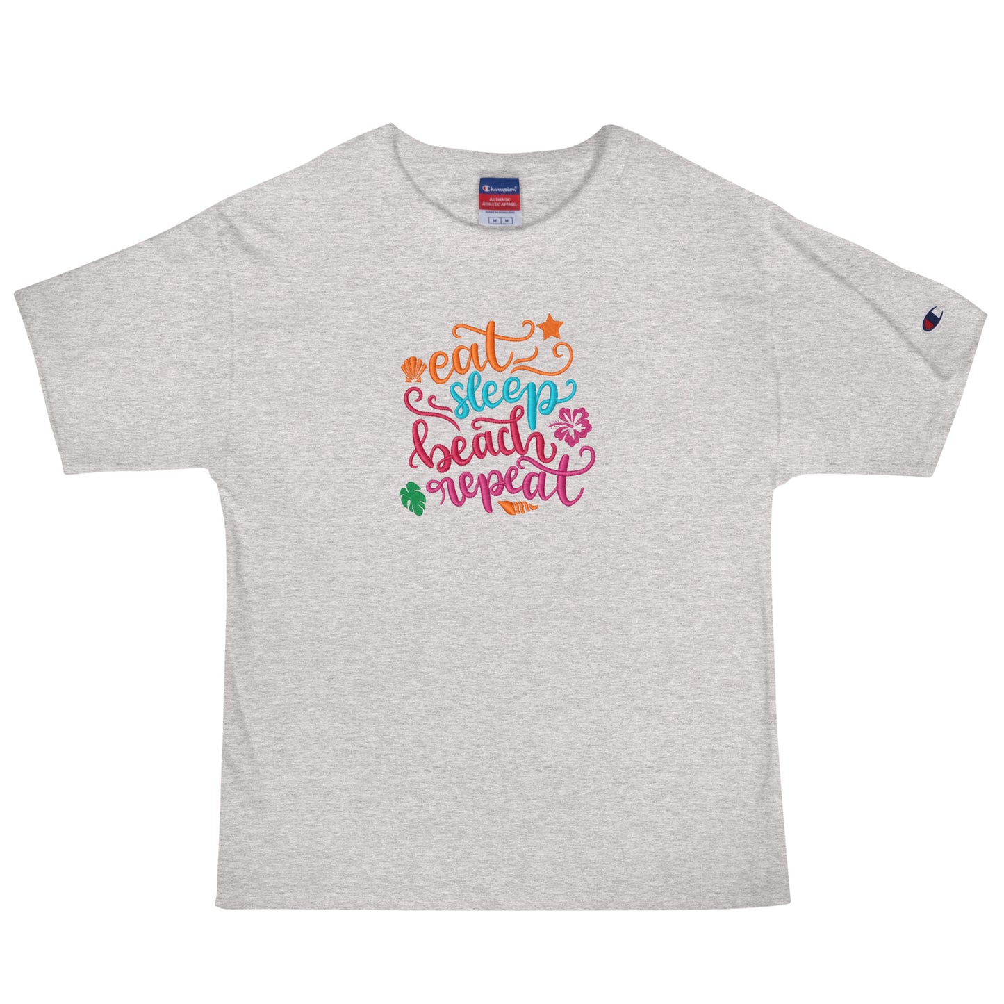 Eat Sleep Beach Repeat Embroidered Design - Magandato