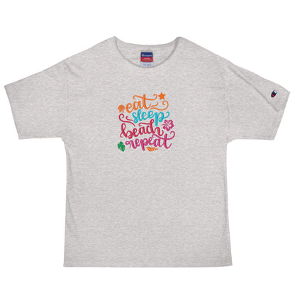 Eat Sleep Beach Repeat Embroidered Design - Magandato